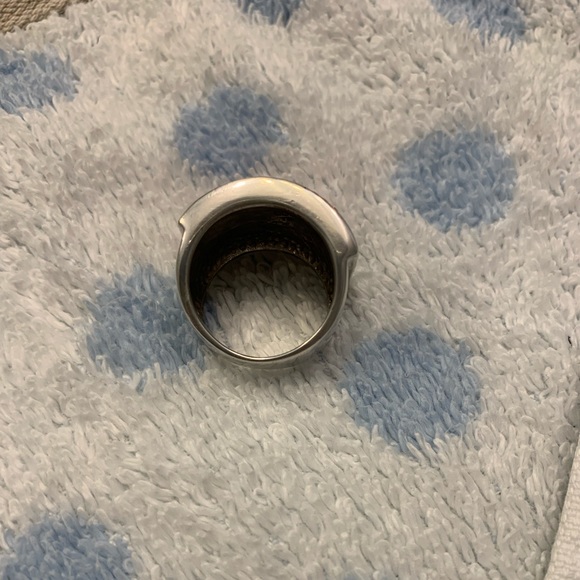 925 silver pink Swarovski crystal statement ring - Picture 4 of 7